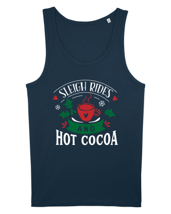 Sleigh Rides Green Navy