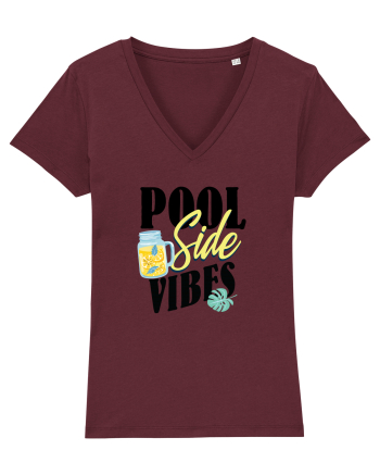 Pool Side Vibes Burgundy