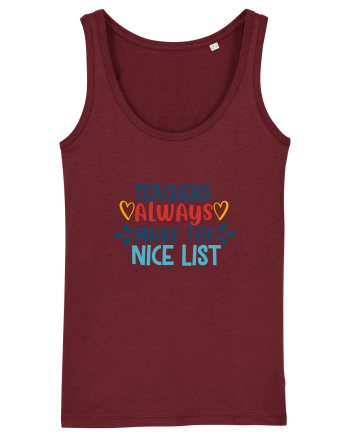 Teachers Always Make the Nice List Burgundy