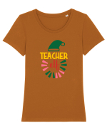 Teacher Elf Tricou mânecă scurtă guler larg fitted Damă Expresser