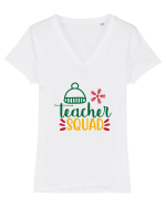 Teacher Squad Tricou mânecă scurtă guler V Damă Evoker