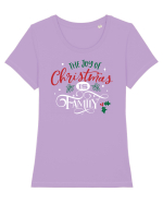 The Joy of Christmas Tricou mânecă scurtă guler larg fitted Damă Expresser