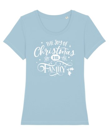 The Joy of Christmas White Sky Blue