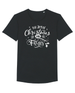 The Joy of Christmas White Tricou mânecă scurtă guler larg Bărbat Skater
