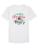 The Joy of Christmas is Family Tricou mânecă scurtă guler larg Bărbat Skater