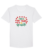 This is my Year to Sparkle Tricou mânecă scurtă guler larg Bărbat Skater