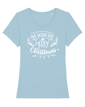 We Wish you a Merry Xmas Sky Blue