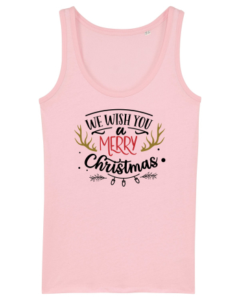 We Wish You a Merry Xmas Full Cotton Pink