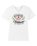 We Wish You a Merry Xmas Full Tricou mânecă scurtă guler V Bărbat Presenter