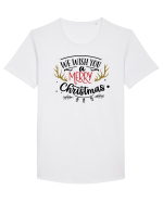 We Wish You a Merry Xmas Full Tricou mânecă scurtă guler larg Bărbat Skater