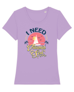 Vitamin Sea Tricou mânecă scurtă guler larg fitted Damă Expresser