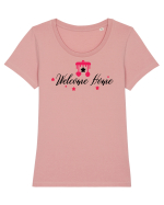 Welcome Home Xmas Tricou mânecă scurtă guler larg fitted Damă Expresser