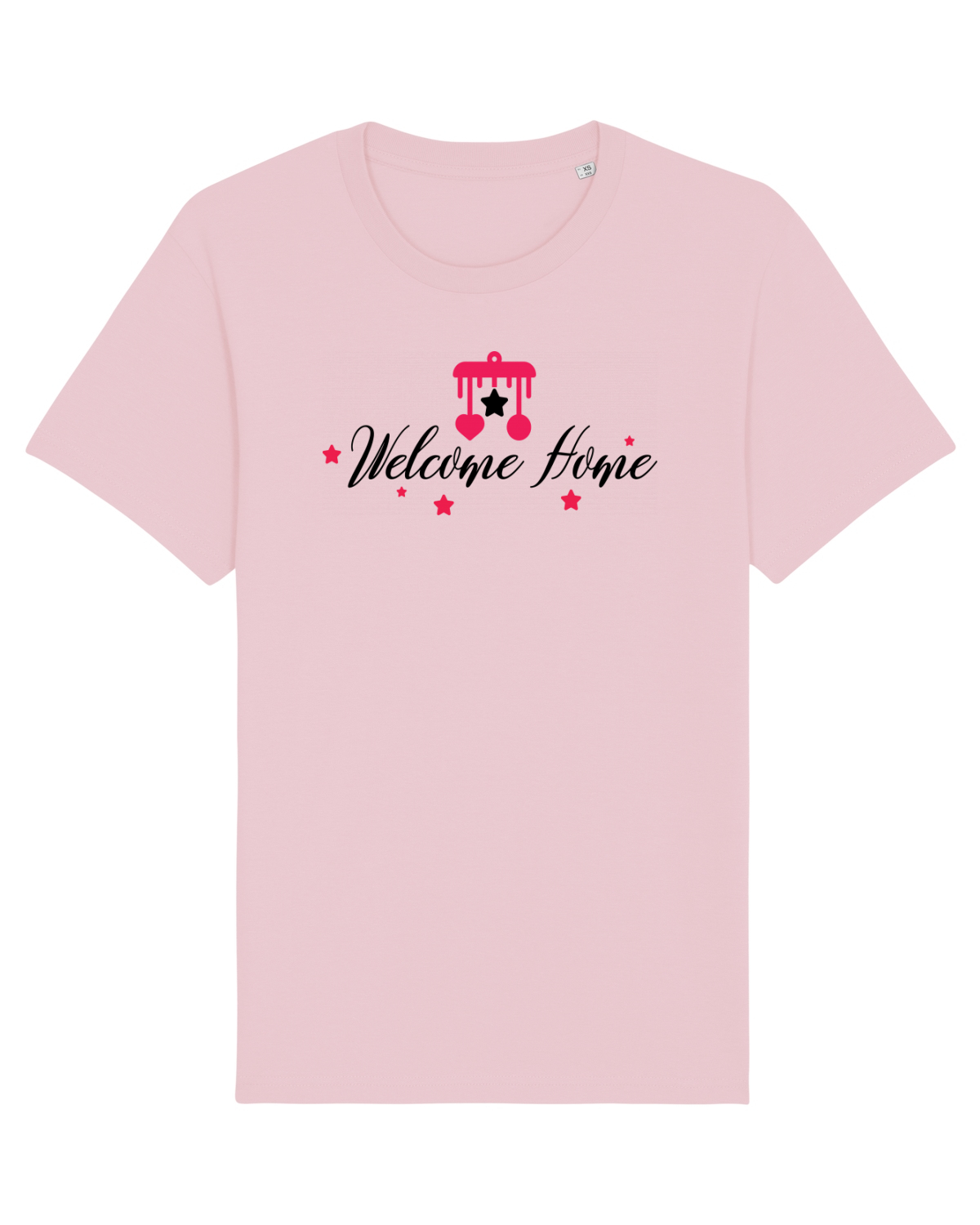 Tricou mânecă scurtă Unisex Rocker Cotton Pink