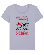 Cardinal Full Xmas Tricou mânecă scurtă guler larg fitted Damă Expresser