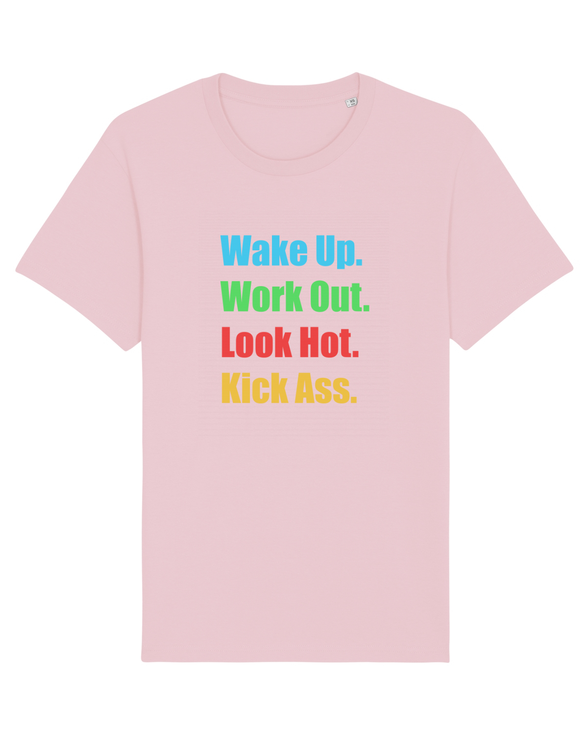 Tricou mânecă scurtă Unisex Rocker Cotton Pink