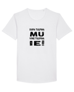 COVID Tricou mânecă scurtă guler larg Bărbat Skater