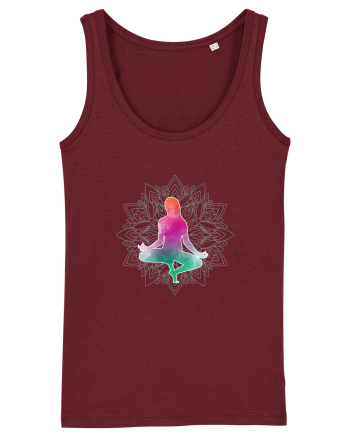 Yoga Lotus Colorat Burgundy