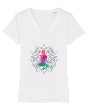 Yoga Lotus Colorat White