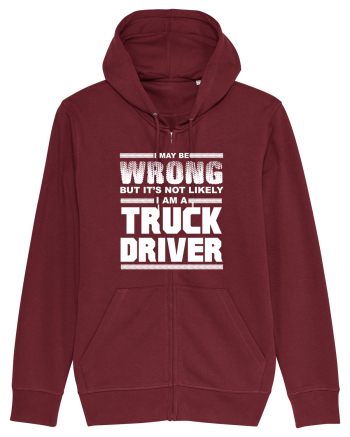 TRUCK DRIVER Burgundy