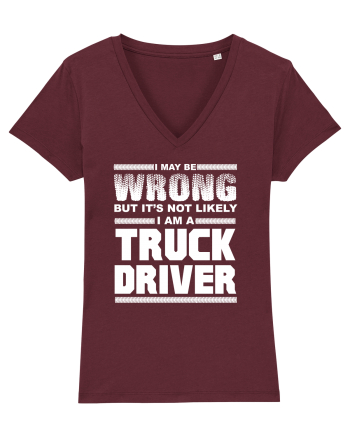 TRUCK DRIVER Burgundy