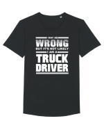 TRUCK DRIVER Tricou mânecă scurtă guler larg Bărbat Skater