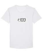 WTF Tricou mânecă scurtă guler larg Bărbat Skater