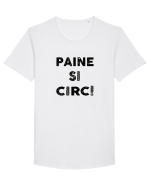 Paine si Circ Tricou mânecă scurtă guler larg Bărbat Skater