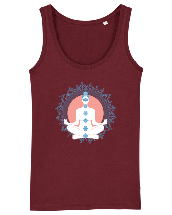 Yoga Lotus Albastru Chakra Burgundy