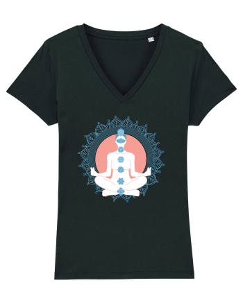 Yoga Lotus Albastru Chakra Black