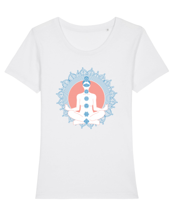 Yoga Lotus Albastru Chakra White