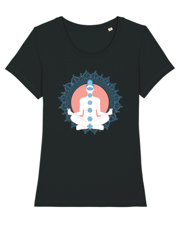 Yoga Lotus Albastru Chakra Black