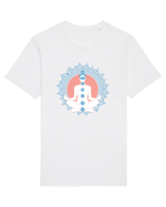 Yoga Lotus Albastru Chakra Tricou mânecă scurtă Unisex Rocker