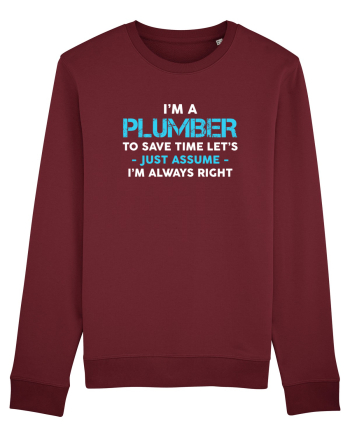PLUMBER Burgundy