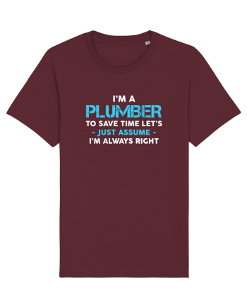 PLUMBER Burgundy