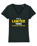 LAWYER Tricou mânecă scurtă guler V Damă Evoker