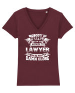 LAWYER Tricou mânecă scurtă guler V Damă Evoker