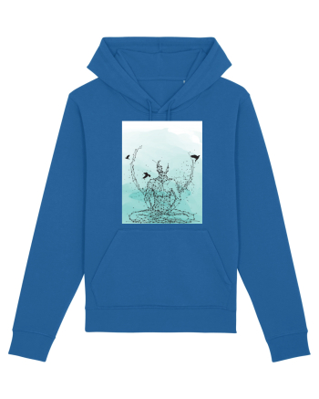 Yoga Lotus Abstract Royal Blue