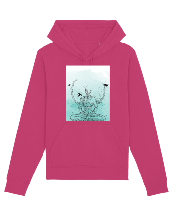 Yoga Lotus Abstract Raspberry