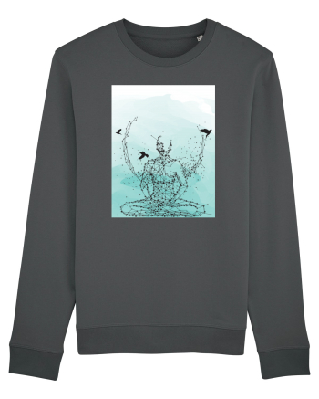 Yoga Lotus Abstract Anthracite