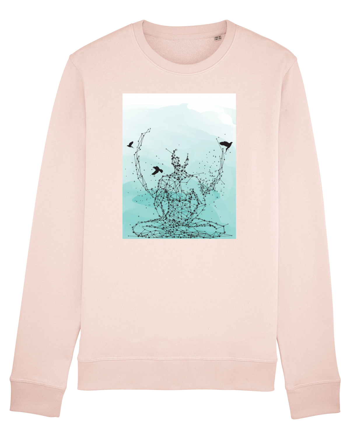 Bluză mânecă lungă Unisex Rise Candy Pink