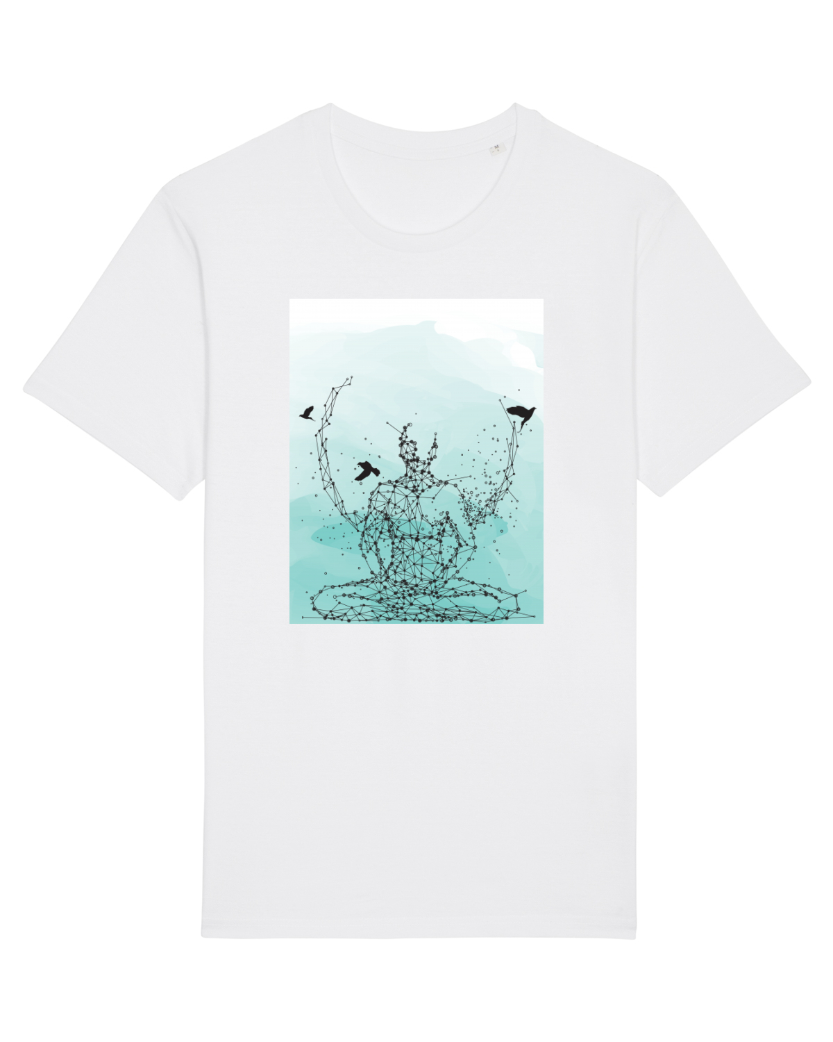 Tricou mânecă scurtă Unisex Rocker White