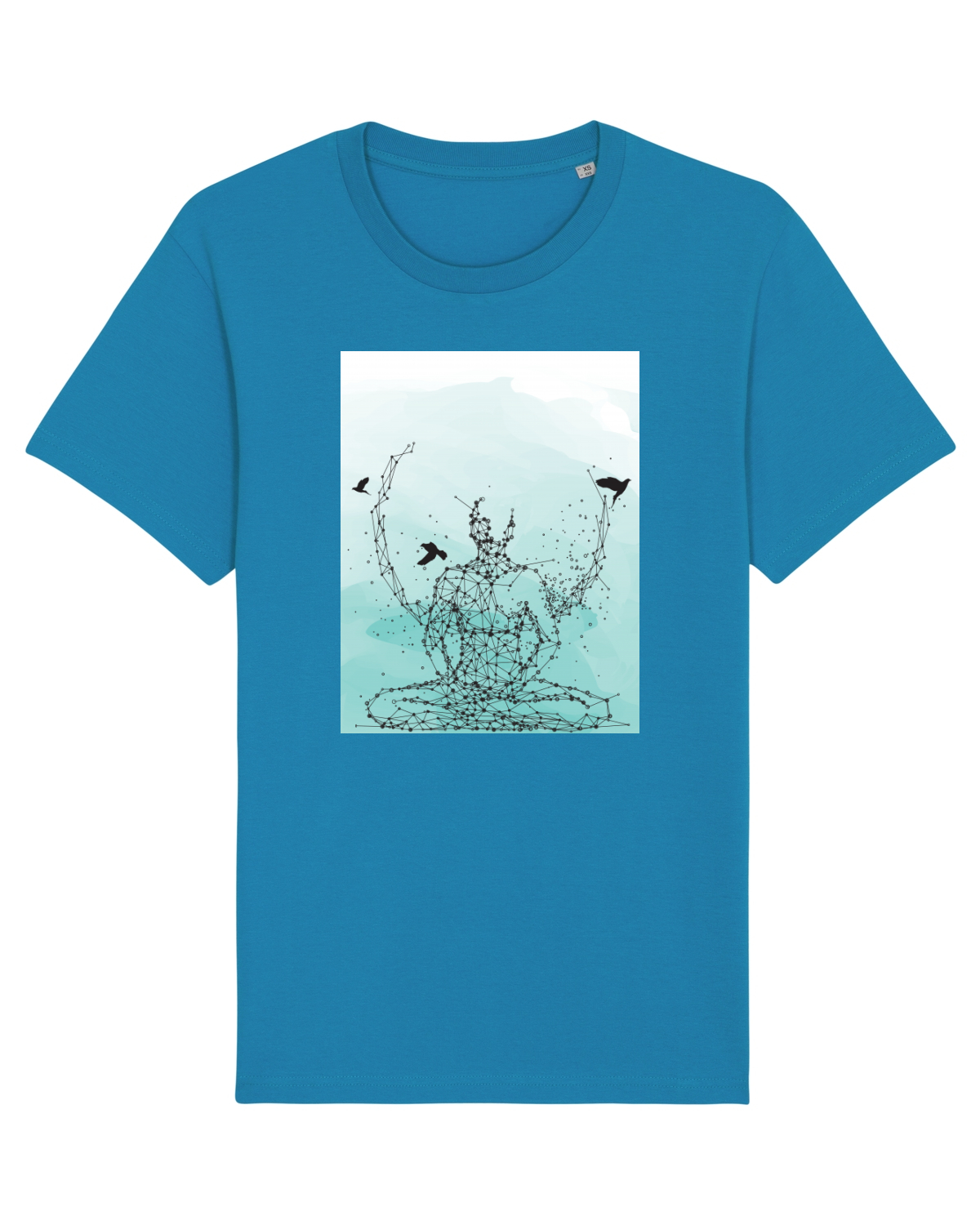 Tricou mânecă scurtă Unisex Rocker Azur