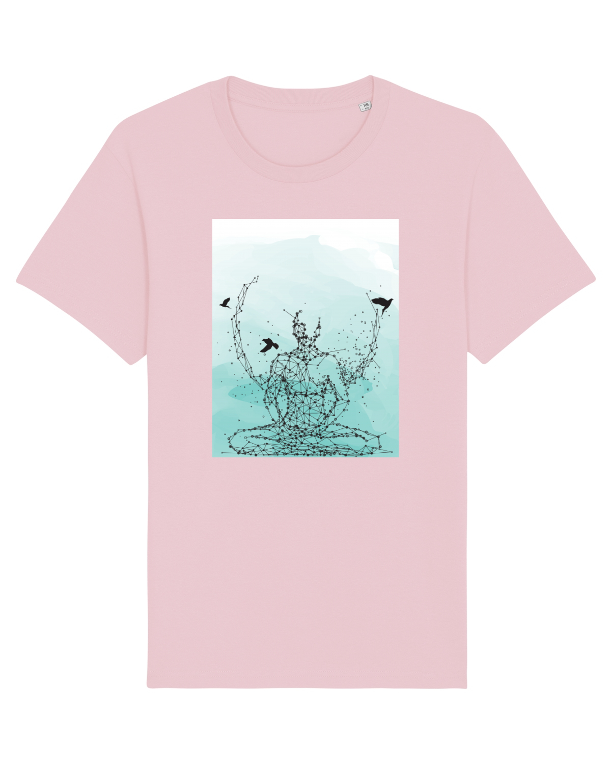 Tricou mânecă scurtă Unisex Rocker Cotton Pink