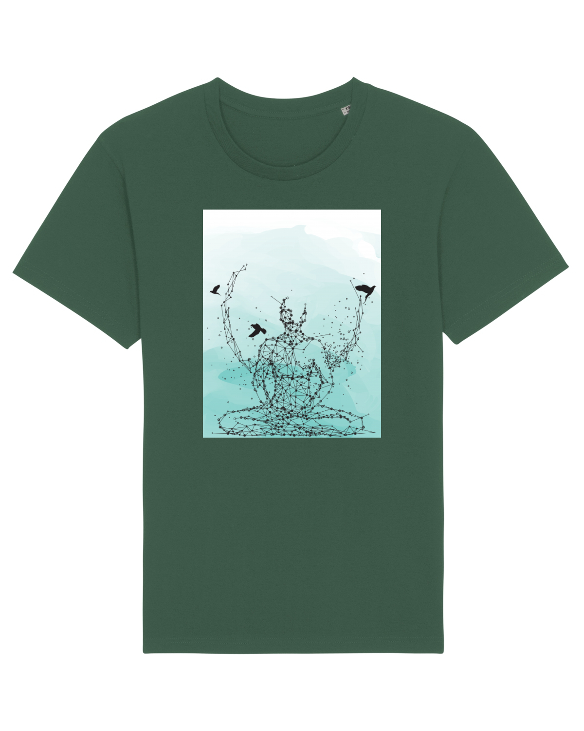 Tricou mânecă scurtă Unisex Rocker Bottle Green