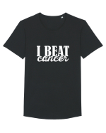 I Beat cancer Tricou mânecă scurtă guler larg Bărbat Skater