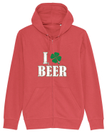 I love beer Hanorac cu fermoar Unisex Connector