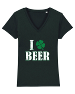 I love beer Tricou mânecă scurtă guler V Damă Evoker