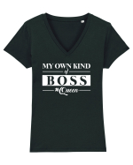 Queen Boss Tricou mânecă scurtă guler V Damă Evoker