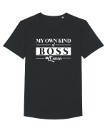 Queen Boss Tricou mânecă scurtă guler larg Bărbat Skater