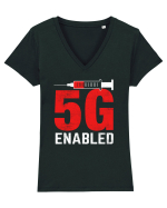 5G Enabled Tricou mânecă scurtă guler V Damă Evoker